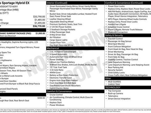 New 2026 Kia Sportage EX w/ EX Panoramic Sunroof Package AWD/4WD image 5