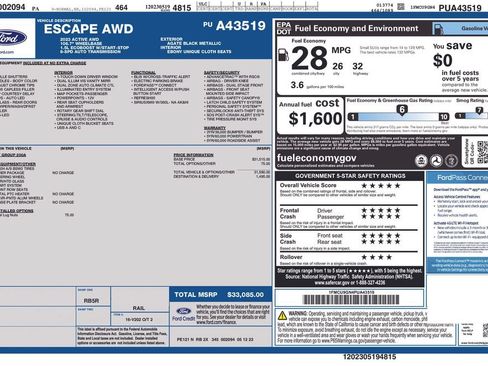 Used 2023 Ford Escape Active AWD/4WD image 16