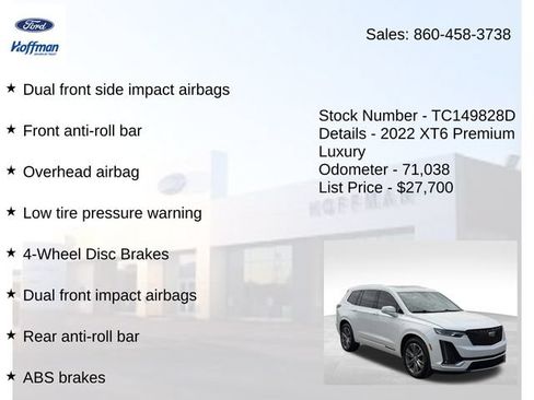 Used 2022 Cadillac XT6 Premium Luxury AWD/4WD image 25