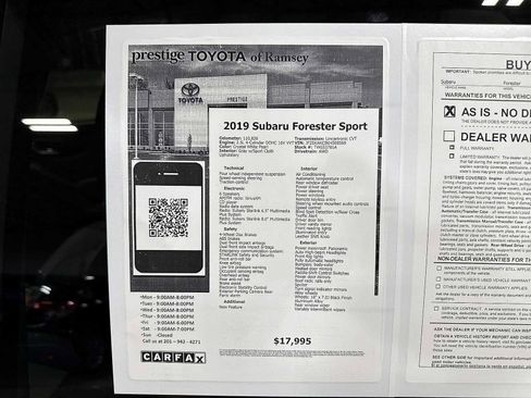 Used 2019 Subaru Forester Sport AWD/4WD image 13