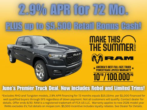 New 2026 RAM 1500 Big Horn AWD/4WD image 3