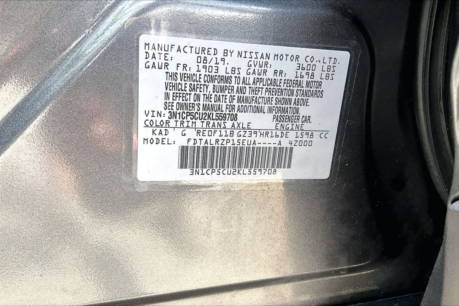 Used 2019 Nissan Kicks S FWD image 34