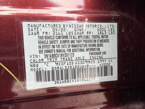 Used 2022 Nissan Sentra SV w/ SV Premium Package image 8