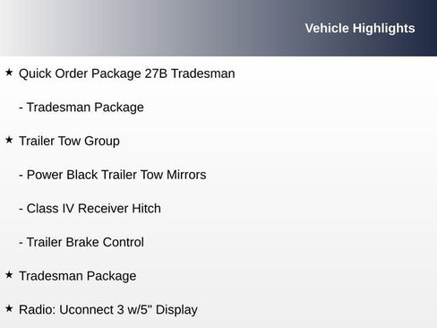 Used 2021 RAM 1500 Tradesman w/ Trailer Tow Group image 8