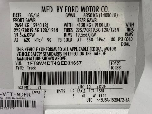 Used 2016 Ford F450 XL w/ Power Equipment Group AWD/4WD image 50