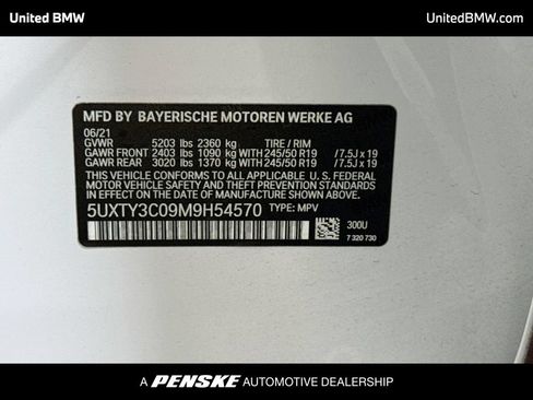 Used 2021 BMW X3 sDrive30i w/ Premium Package RWD image 15