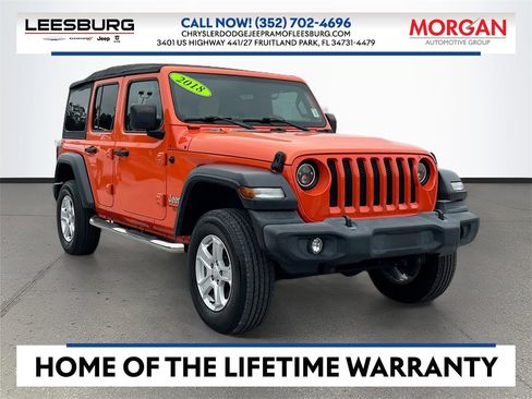 Certified 2018 Jeep Wrangler Unlimited Sport S image 1