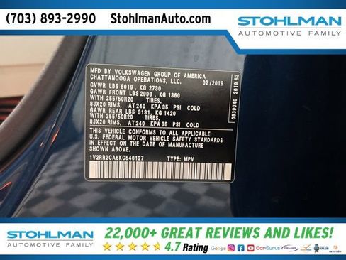 Used 2019 Volkswagen Atlas SEL R-Line image 41