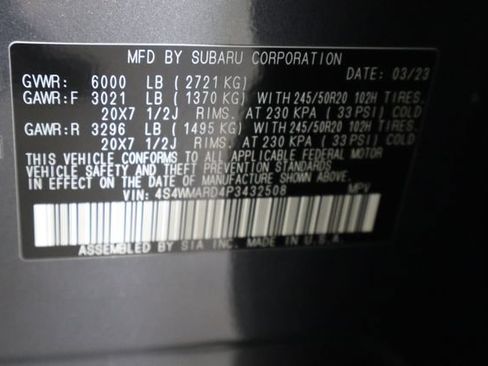 Used 2023 Subaru Ascent Limited w/ Technology Package AWD/4WD image 37