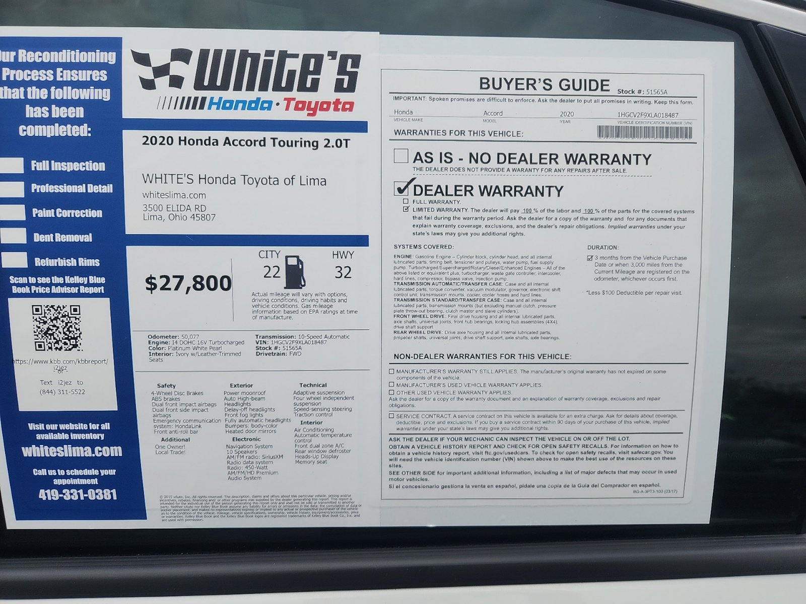 Used 2020 Honda Accord Touring image 16