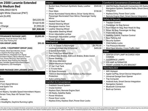 Used 2024 RAM 2500 Laramie w/ Sport Appearance Package image 35