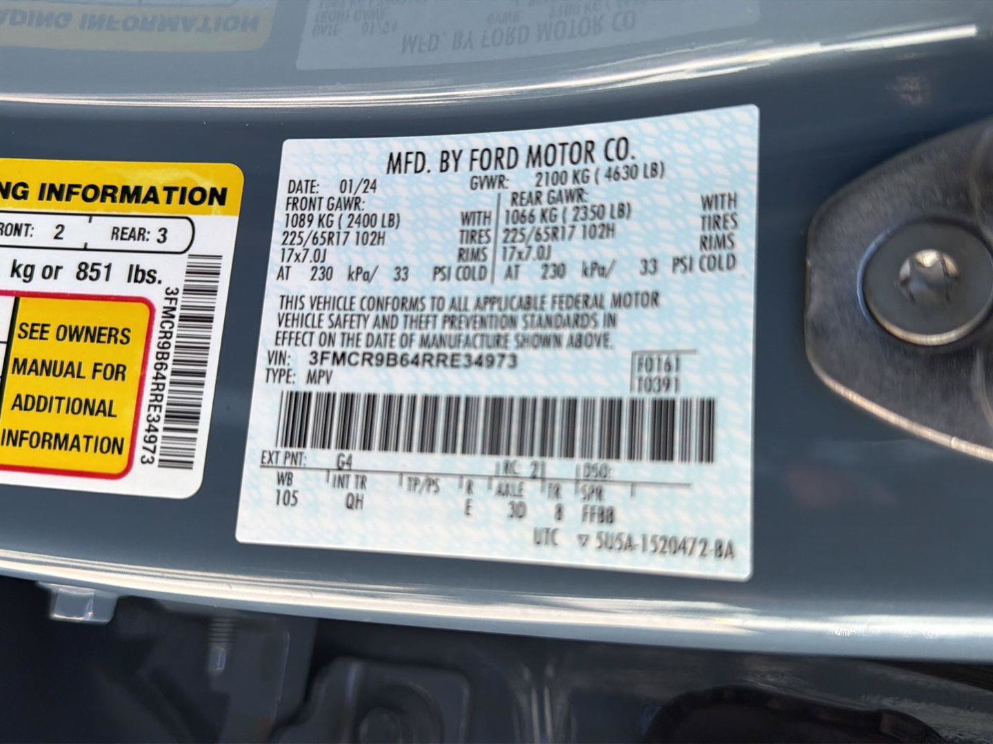Certified 2024 Ford Bronco Sport Big Bend AWD/4WD image 41
