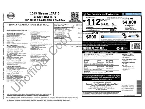 Used 2019 Nissan Leaf S w/ S Charge Package image 48