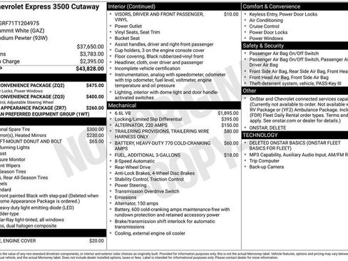 New 2026 Chevrolet Express 3500 w/ Power Convenience Package RWD image 26