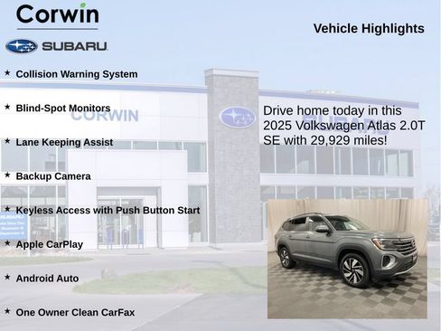 Used 2025 Volkswagen Atlas SE AWD/4WD image 6