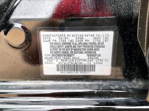 Certified 2024 Nissan Versa S w/ Trunk Package image 30