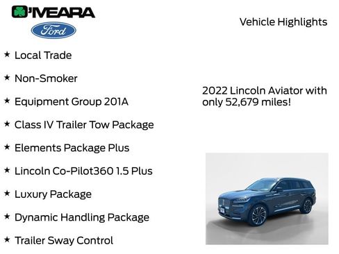 Used 2022 Lincoln Aviator Reserve w/ Equipment Group 201A AWD/4WD image 8