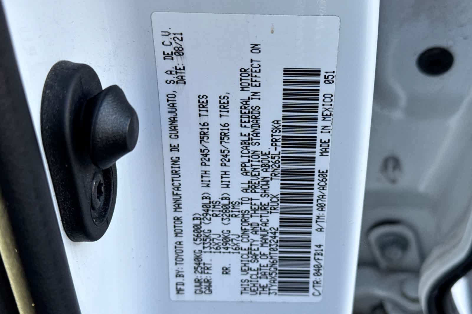 Used 2021 Toyota Tacoma SR w/ SR Convenience Package RWD image 30