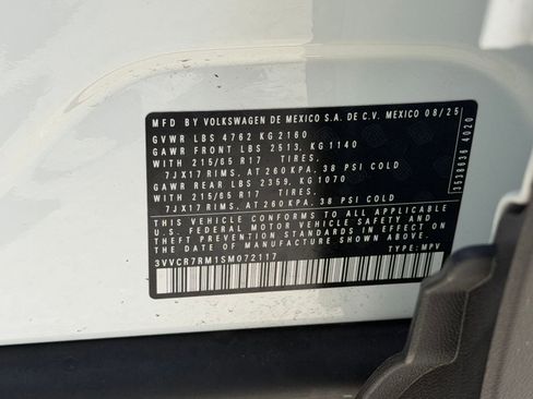New 2025 Volkswagen Tiguan S FWD image 17
