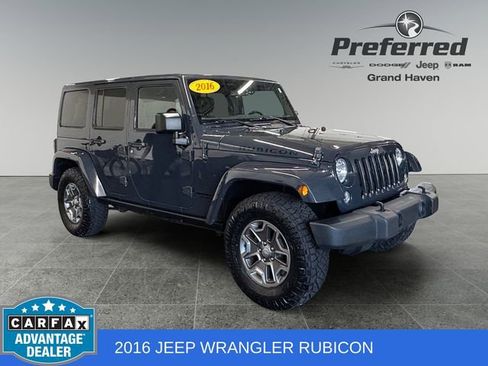 Used 2016 Jeep Wrangler Unlimited Rubicon w/ Dual Top Group AWD/4WD image 1