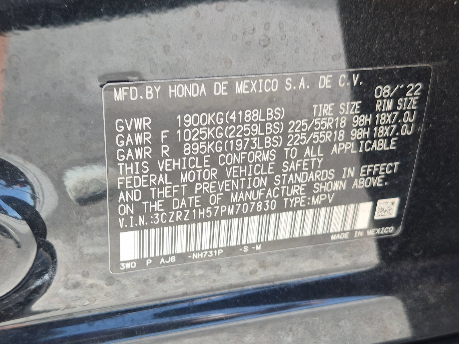Certified 2023 Honda HR-V Sport image 21