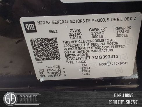 Used 2021 Chevrolet Silverado 1500 High Country w/ Technology Package AWD/4WD image 30