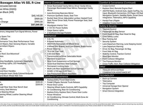 Used 2019 Volkswagen Atlas SEL R-Line image 3