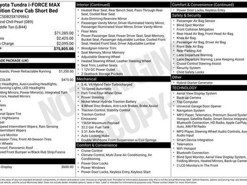 Used 2025 Toyota Tundra 1794 Edition AWD/4WD image 2