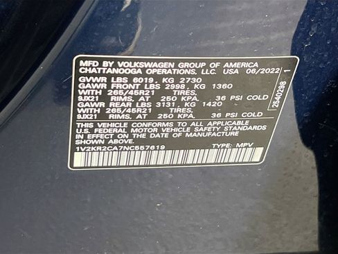 Used 2022 Volkswagen Atlas SE image 32