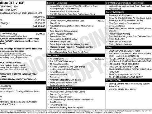 Certified 2026 Cadillac CT5 V w/ Platinum Package AWD/4WD image 33