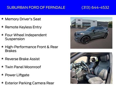 Used 2021 Ford Explorer ST w/ Equipment Group 401A AWD/4WD image 25