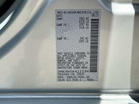 Used 2025 Nissan Altima 2.5 SV FWD image 22