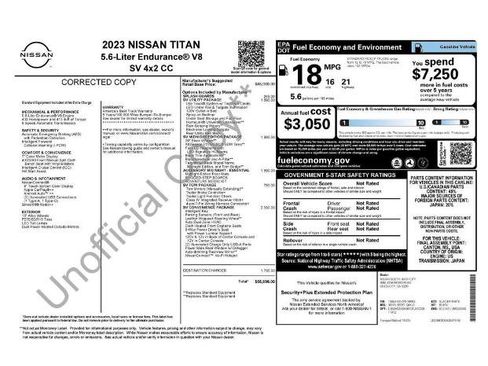 Certified 2023 Nissan Titan SV w/ SV Convenience Package RWD image 10