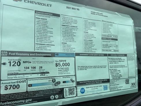 New 2027 Chevrolet Bolt RS FWD image 34