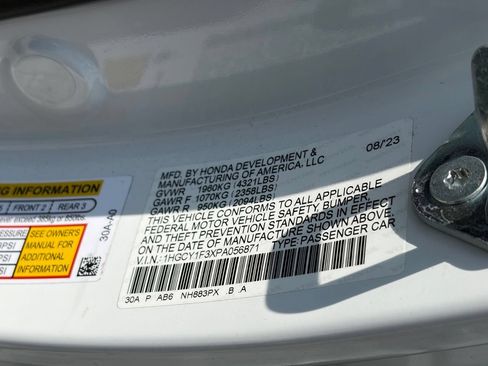 Used 2023 Honda Accord EX image 12