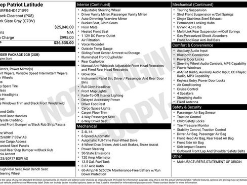 Used 2017 Jeep Patriot Latitude AWD/4WD image 22