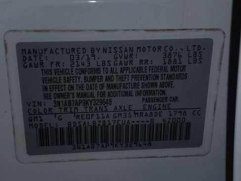 Used 2019 Nissan Sentra S FWD image 33