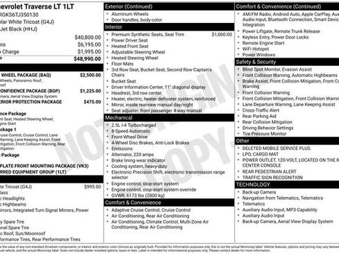 New 2026 Chevrolet Traverse LT w/ Sun and Wheel Package FWD image 4