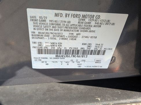 Used 2022 Ford EcoSport SE w/ Interior Protection Package image 37