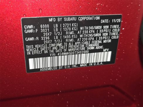 New 2026 Subaru Ascent Limited image 32