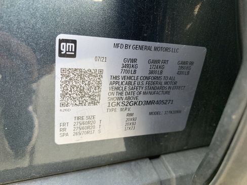 Used 2021 GMC Yukon XL SLT w/ SLT Premium Package image 36