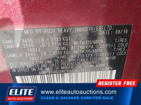 Used 2017 Subaru Outback 2.5i Limited image 17