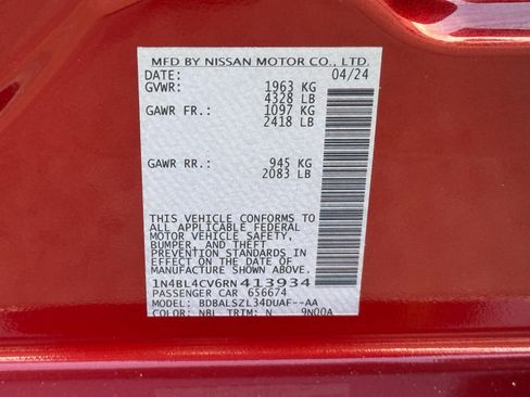 Used 2024 Nissan Altima 2.5 SR w/ SR Premium Package FWD image 42