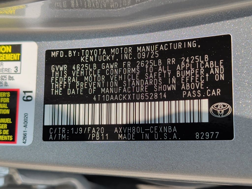 Used 2026 Toyota Camry LE FWD image 40