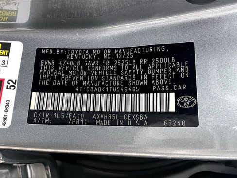 New 2026 Toyota Camry SE image 18