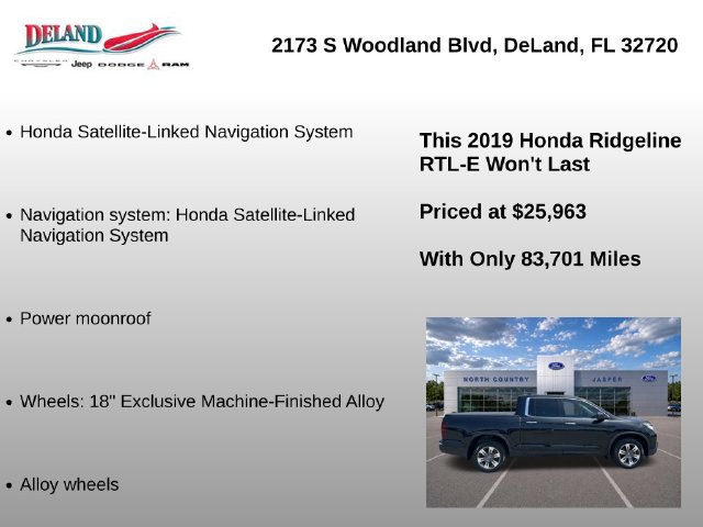 Used 2019 Honda Ridgeline RTL-E image 7