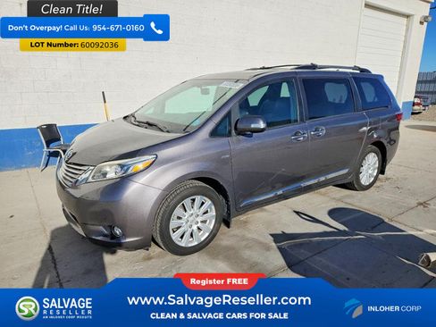 Used 2017 Toyota Sienna Limited AWD/4WD image 1