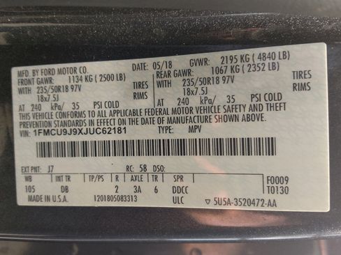 Used 2018 Ford Escape Titanium AWD/4WD image 33