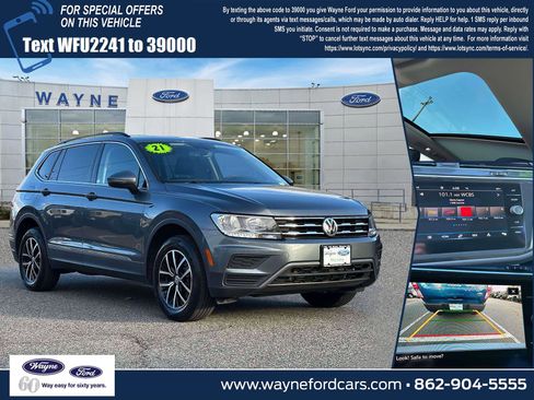 Used 2021 Volkswagen Tiguan SE w/ Panoramic Sunroof Package image 1