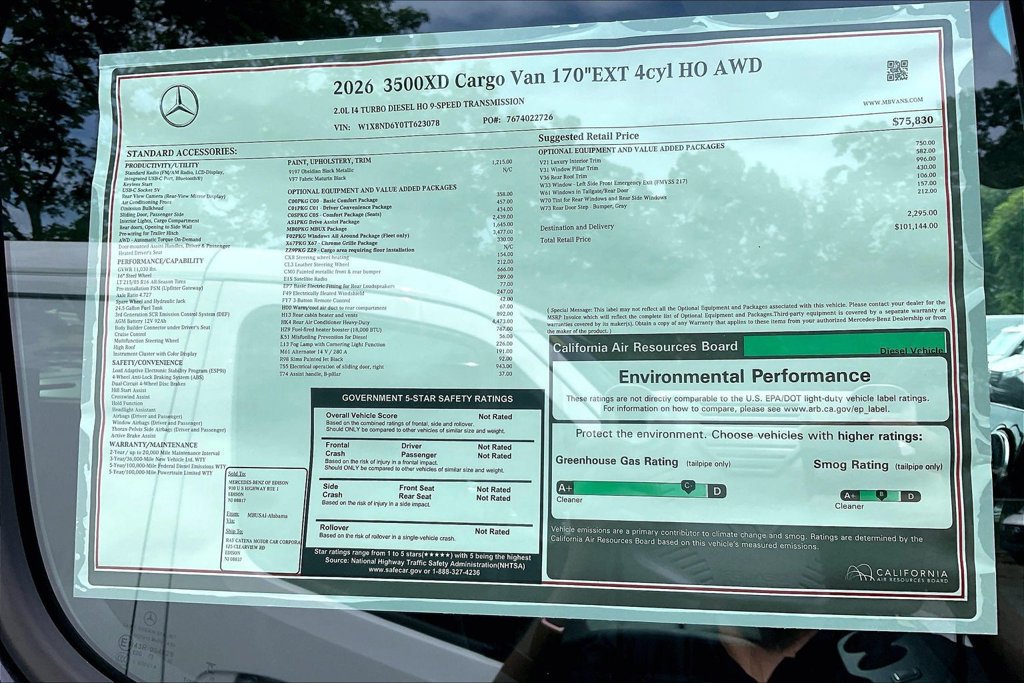 New 2026 Mercedes-Benz Sprinter 3500 image 11
